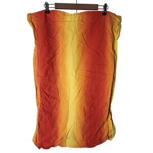 IKEA Red orange Yellow Sunburst STANDARD Pillow Shams Set of 2